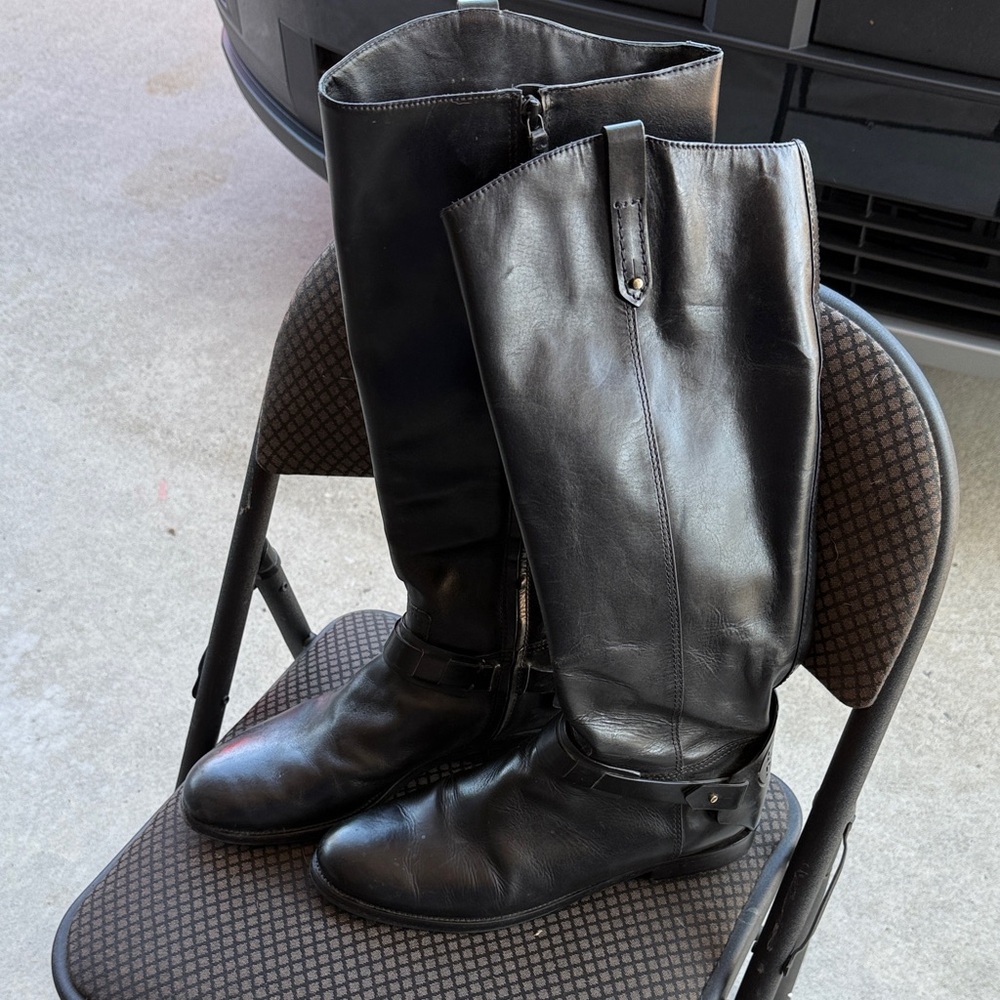 Tory Burch Black Leather Ankle Boots